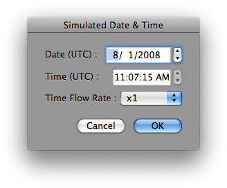 Simulated Date Time Dialog