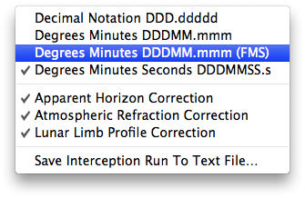 E-Flight Interception Totality Run Tab Contextual Menu