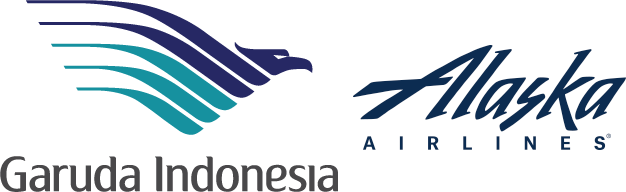 Logo Garuda Indonesia Alaska Airlines