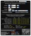 Prévisualisation Ecran Principal Widget Dashboard Calculatrice Eclipse Solaire