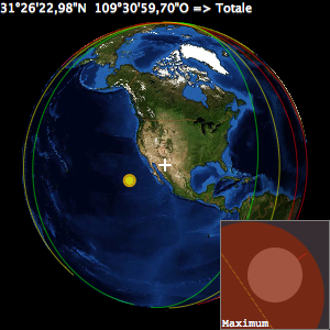 Carte Orthographique Maximum Eclipse