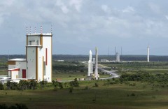 Ariane 5 Launcher Transfer ELA 3 Launch Pad Guiana Spaceport Center