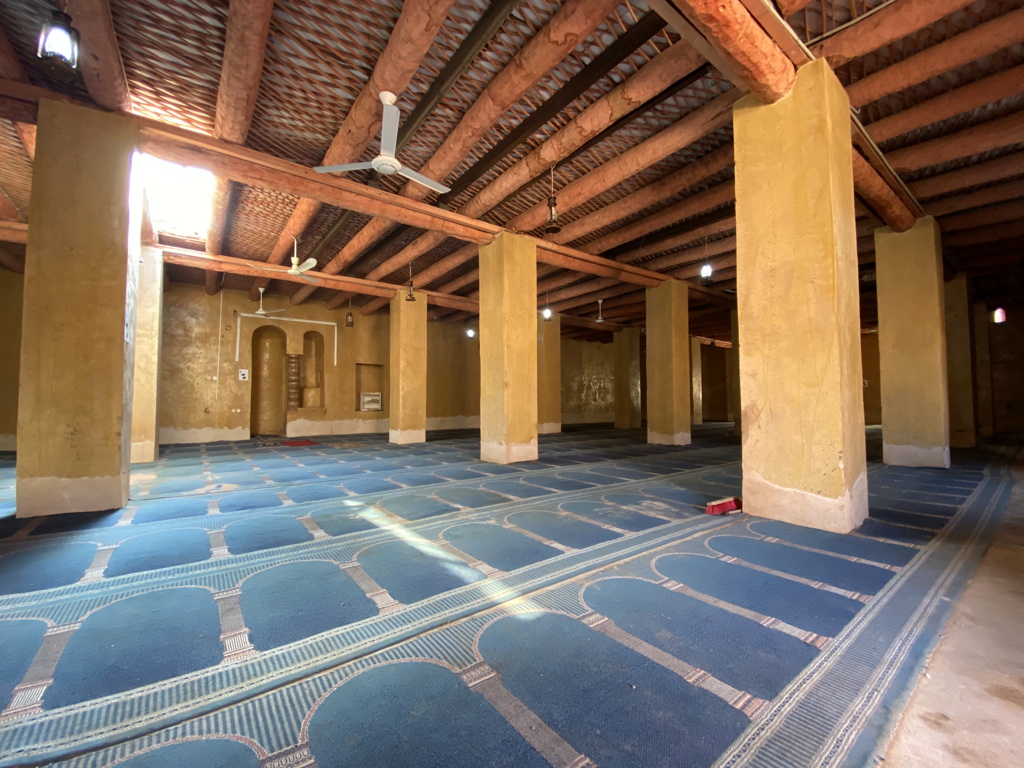 Intérieur Mosquée Masjid Al Izam Ossement Vieille Ville Al-Ula Arabie Saoudite