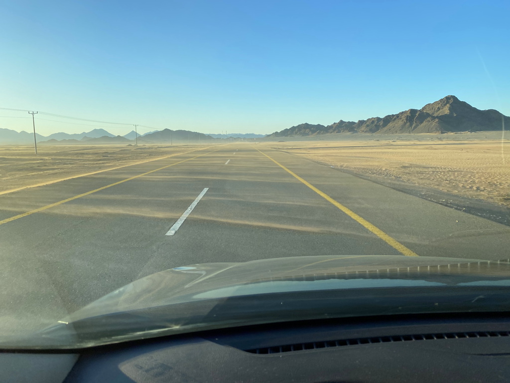 Sand Blow Road Saudi Arabia