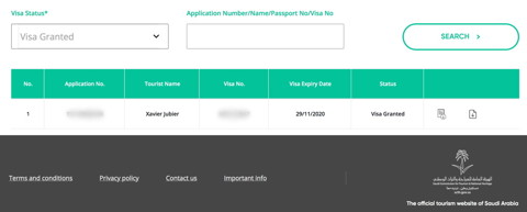 Saudi Arabia Status Visa Application