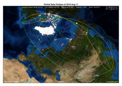 Partial Solar Eclipse August 2018 Semi-duration Curve