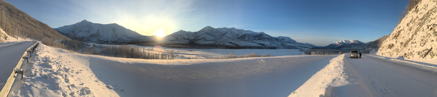 Panorama Landscape Road January 2019