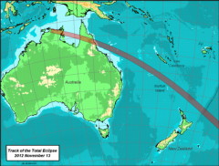 Eclipse 2012 Tracé Australie