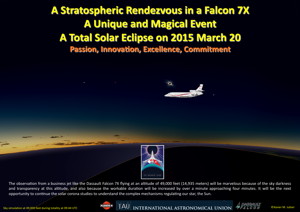 TSE 2015 Eclipse Flight Dassault Falcon 7X Partnership