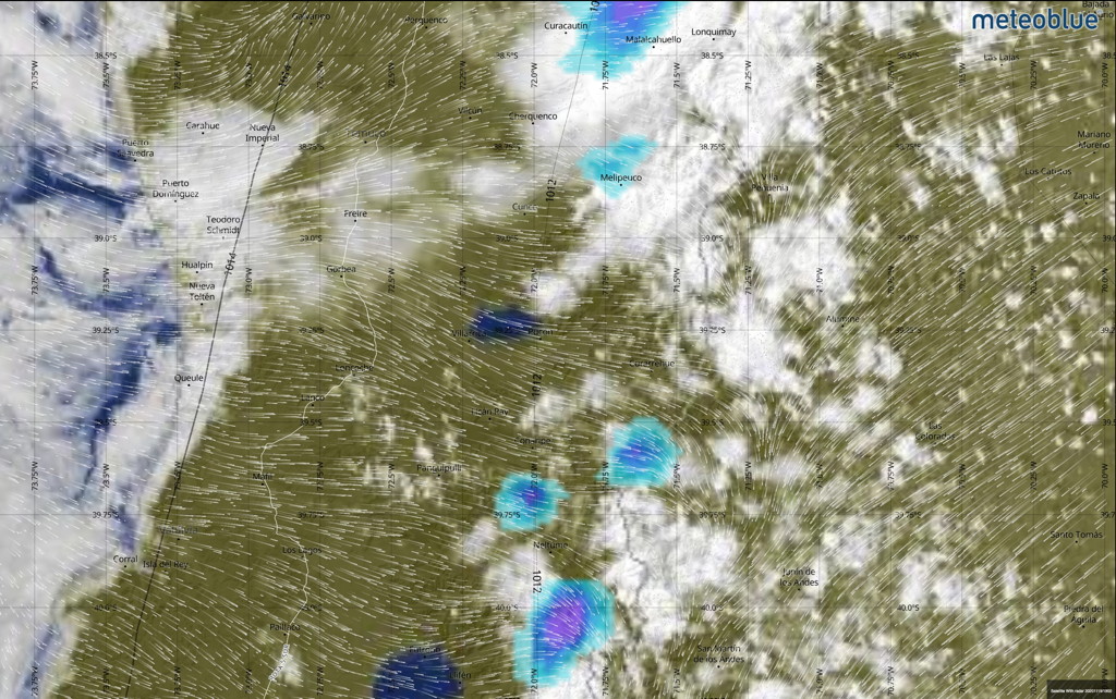 Satellite Radar 19 Novembre 2020 Pucón Chili