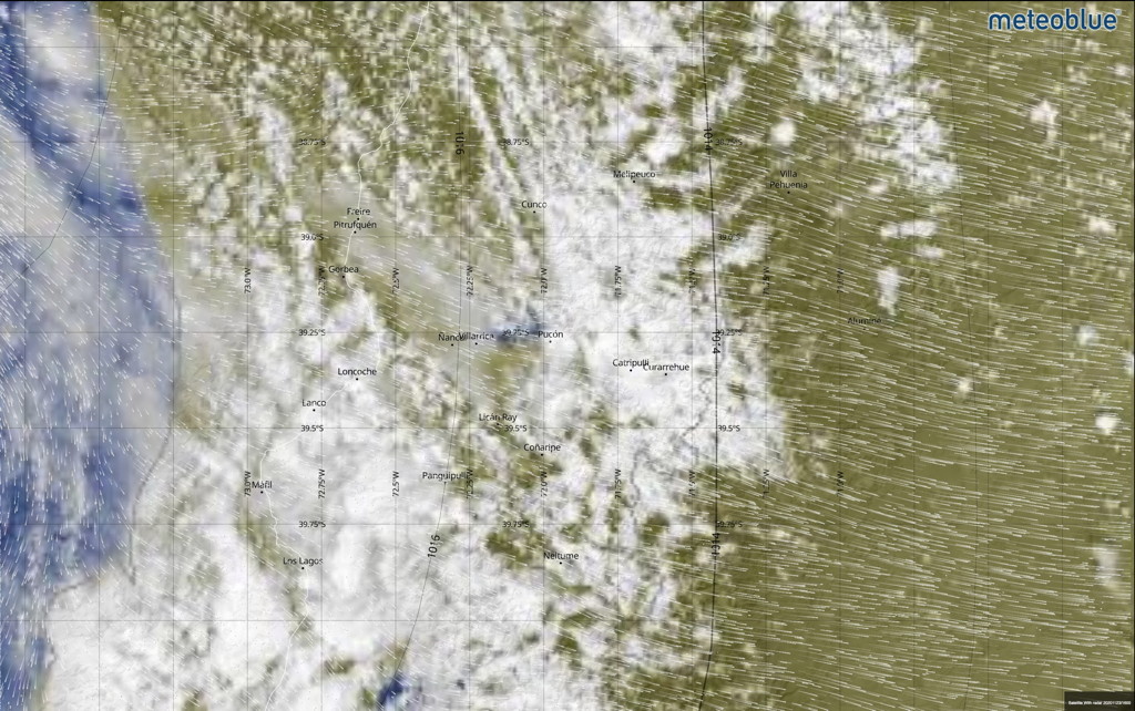 Satellite Radar 23 November 2020 Pucón Chile