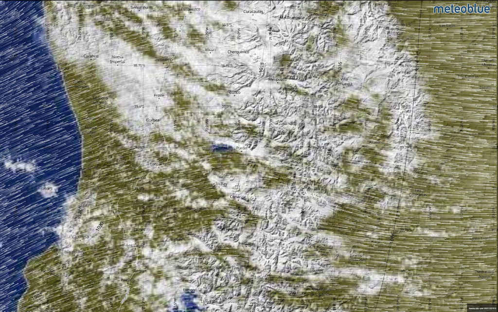 Satellite Radar 25 November 2020 Pucón Chile