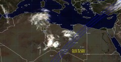 Cloud cover in Libya on March 18, 2005