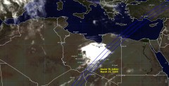 Cloud cover in Libya on March 21, 2005