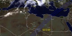 Cloud cover in Libya on March 26, 2005