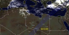 Cloud cover in Libya on March 28, 2005