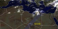 Cloud cover in Libya on March 29, 2005